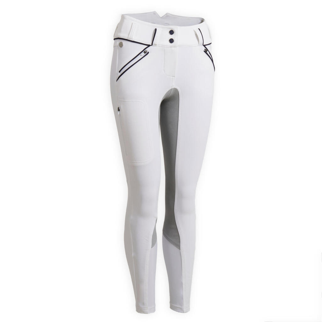 Women's Dressage Full Seat Jodhpurs 900 - White