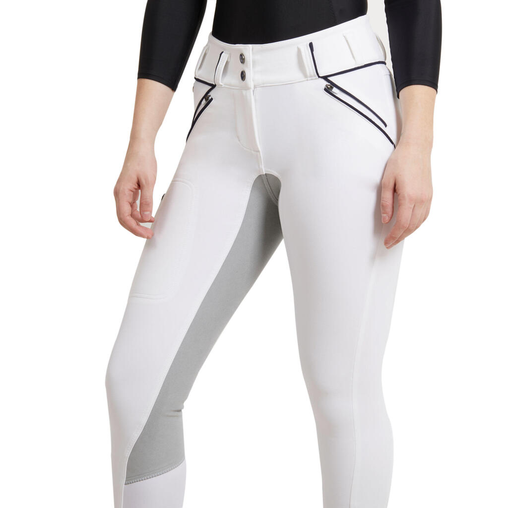 Women's Dressage Full Seat Jodhpurs 900 - White