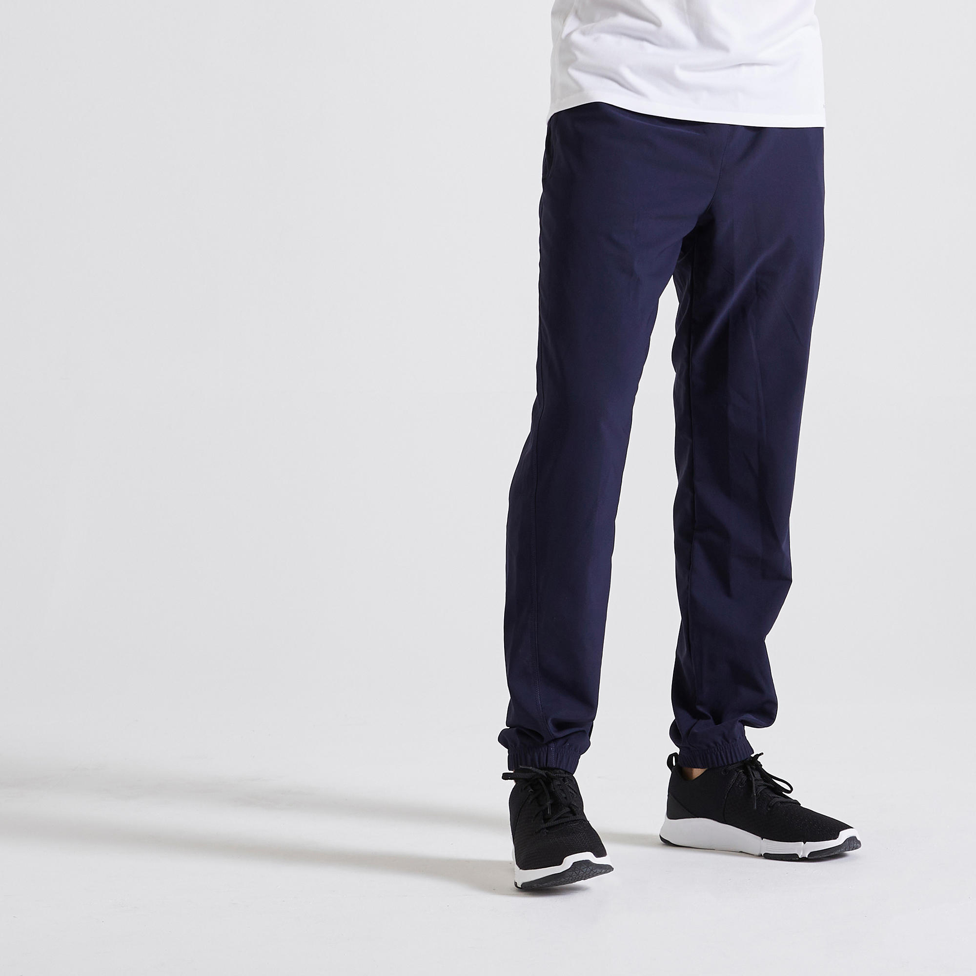 Pantalon de fitness essential respirant regular homme bleu