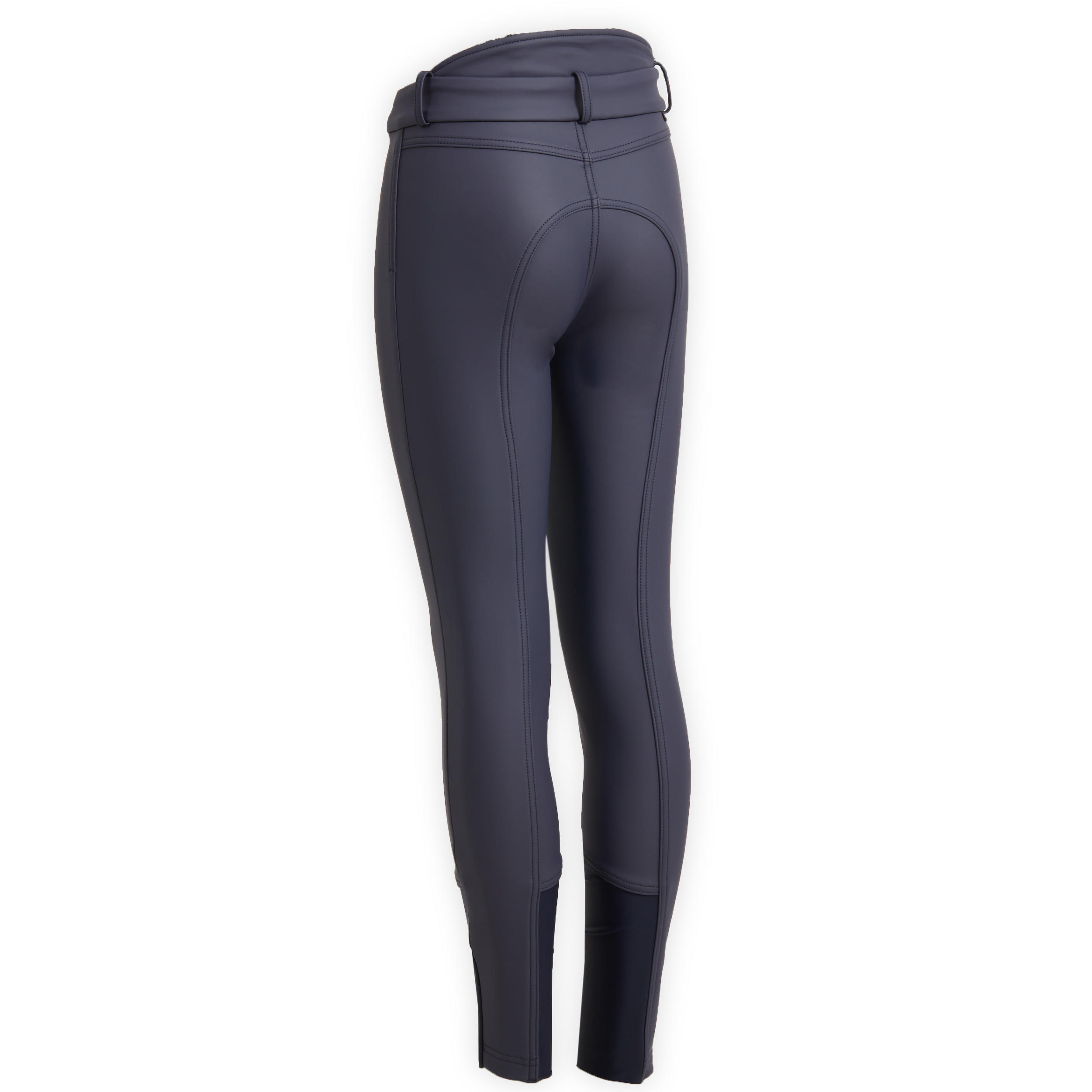 Pantalón equitación Kipwarm cálido Niños Fouganza azul marino 7/7