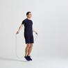 Men's Fitness Cardio Training Eco-Friendly 100% Mesh T-Shirt 500 - Navy Blue