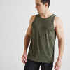 Tank-Shirt FTA 500 Fitness Cardio Herren khaki