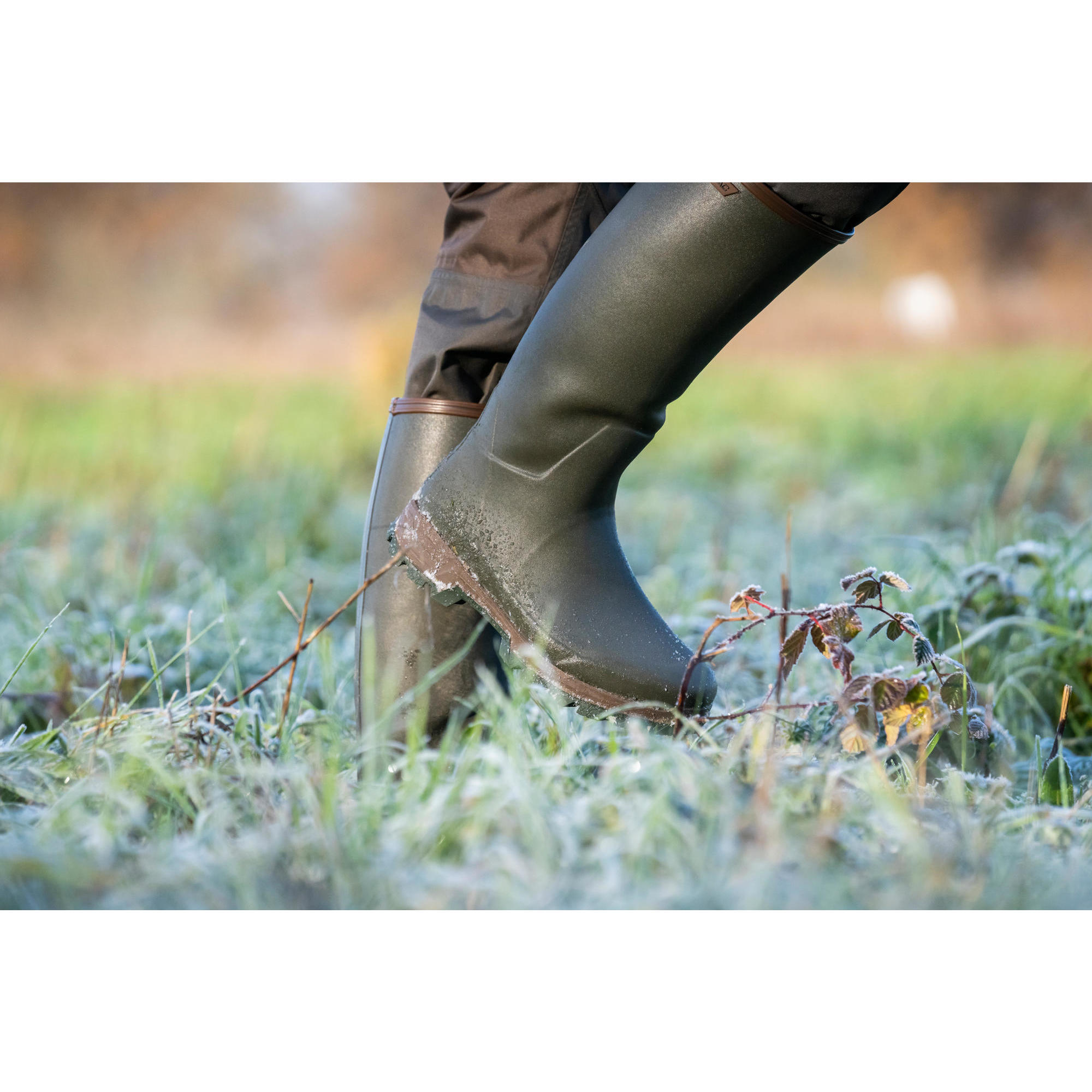 Botas De Agua Katiuskas Caza Solognac 500 Hombre Goma Flexibles