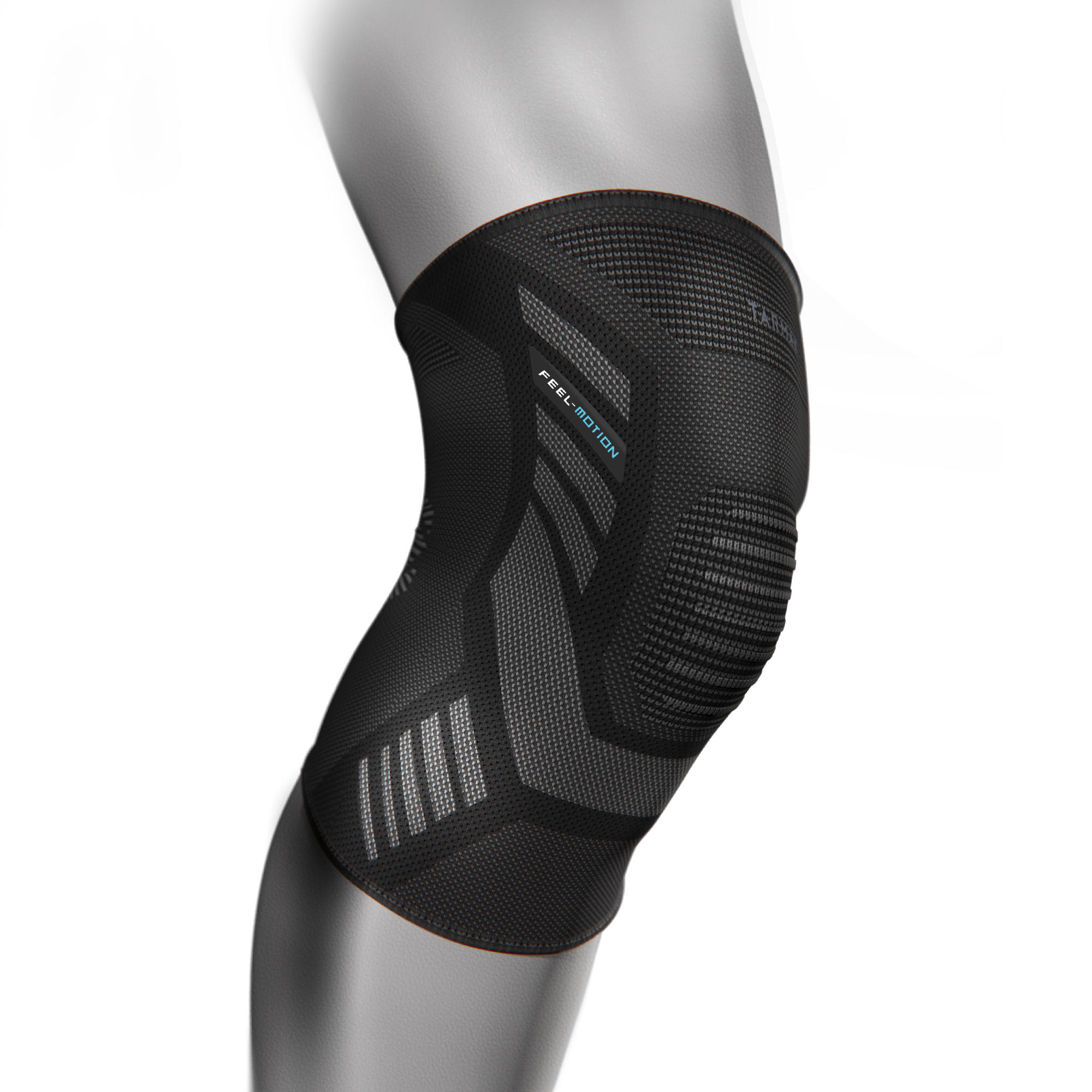 Kniebandage Stützeffekt links/rechts Damen/Herren – Prevent 500 schwarz 2/2