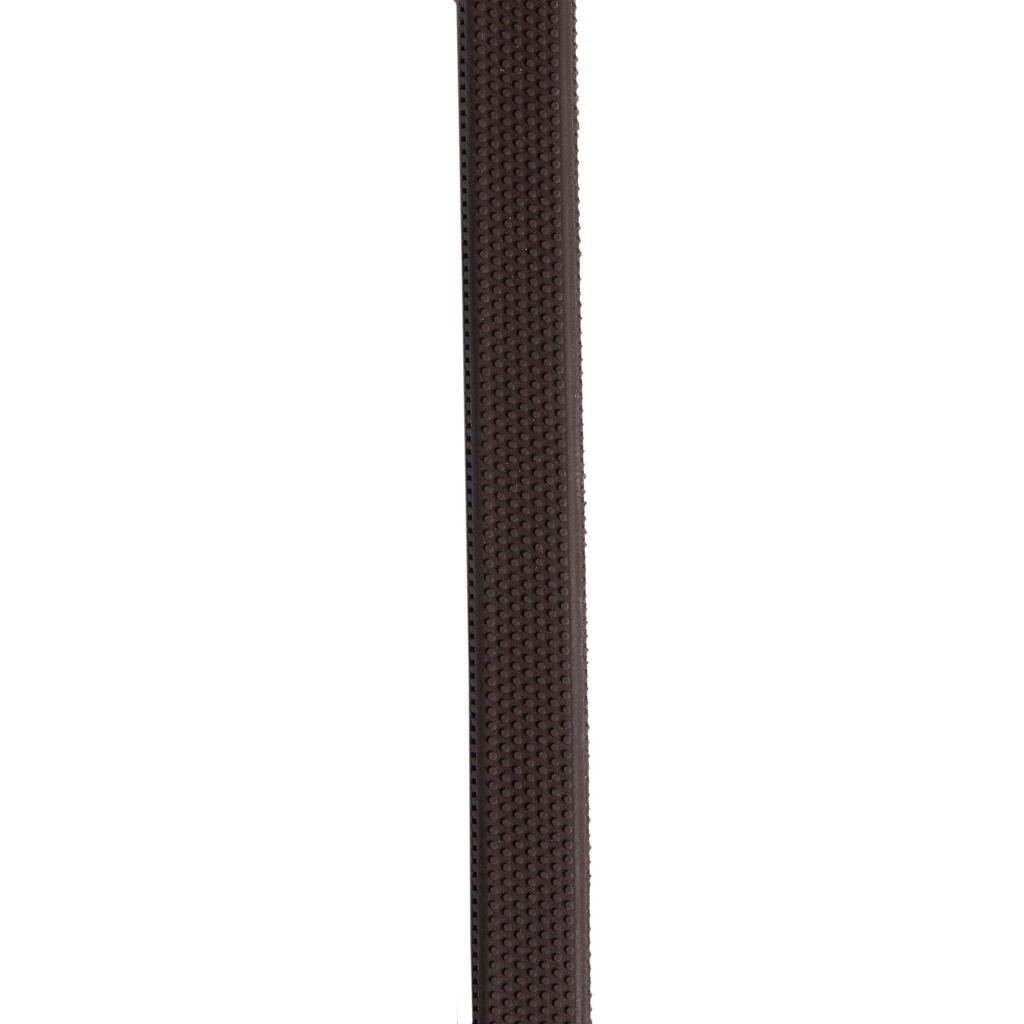 Horse and Pony Riding Leather Reins 900 Grip - Light Brown