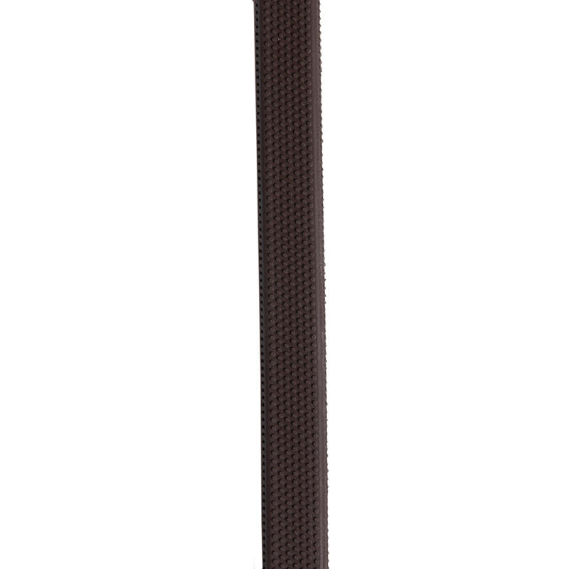 Rênes équitation cuir grip Cheval et Poney - 900 marron foncé