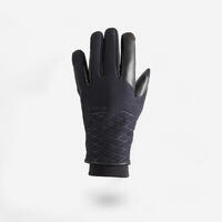 Gants d'équitation chauds et imperméables Femme - 900 WARM noir
