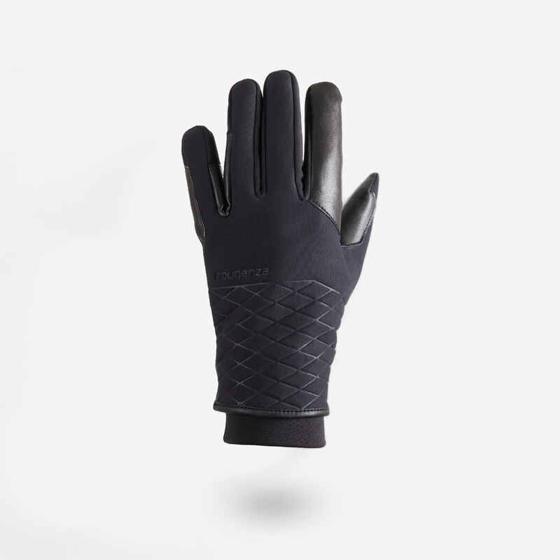 Winter-Reithandschuhe 900 Warm Damen schwarz Winter-Reithandschuhe 900 Warm Damen schwarz