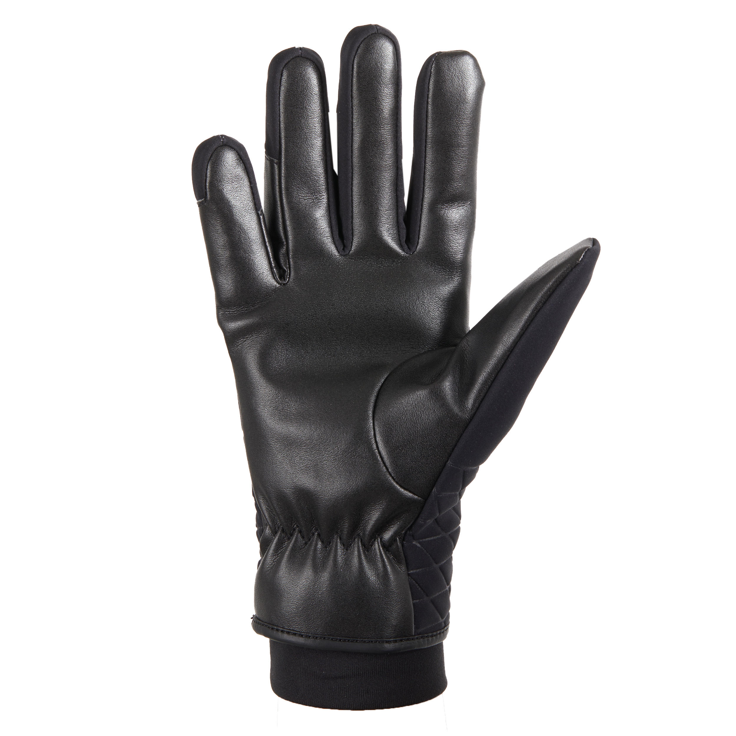 Women's Warm and Waterproof Horse Riding Gloves 900 Warm - Black 2/5