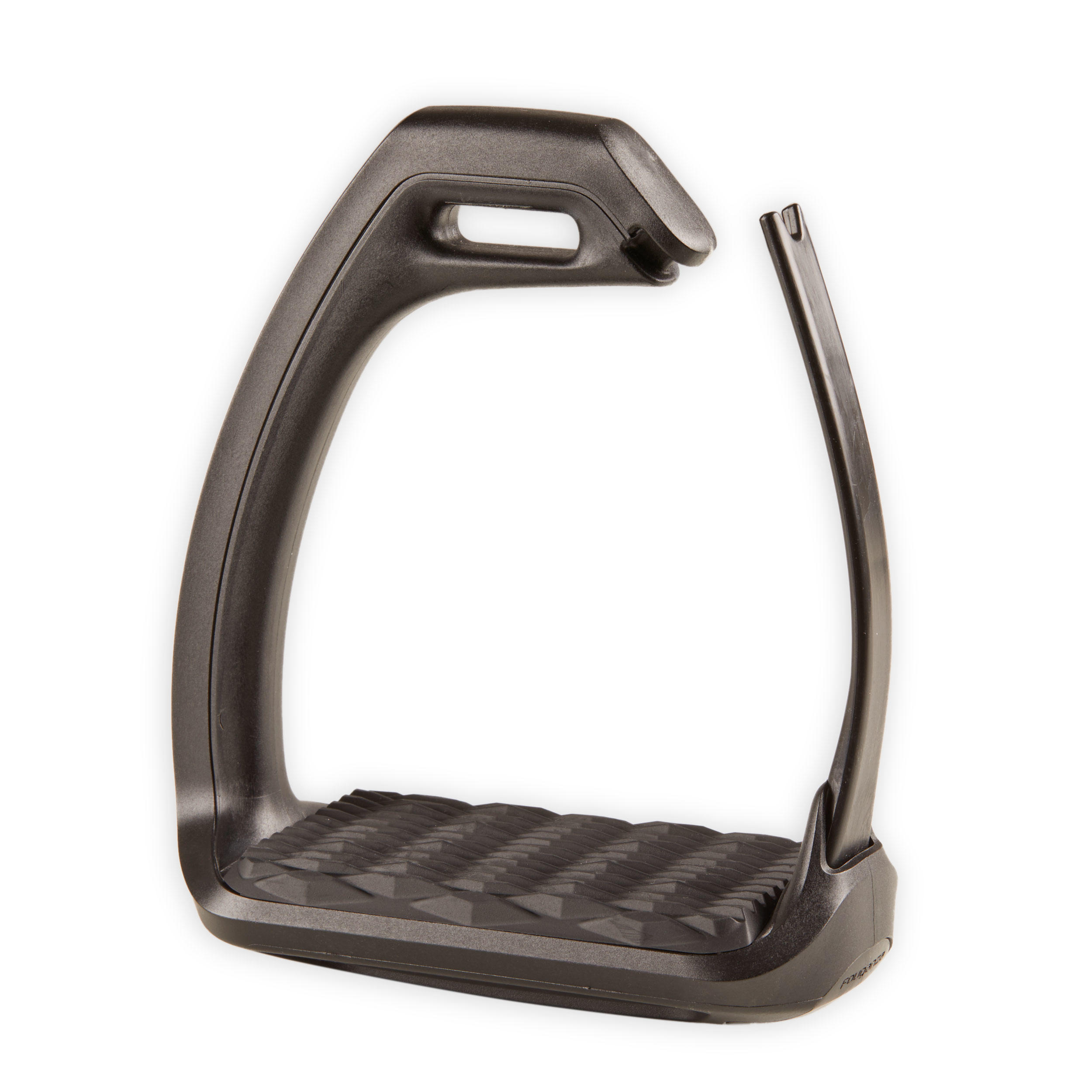 Horse Riding Safety Stirrup Irons - 500 Black - FOUGANZA