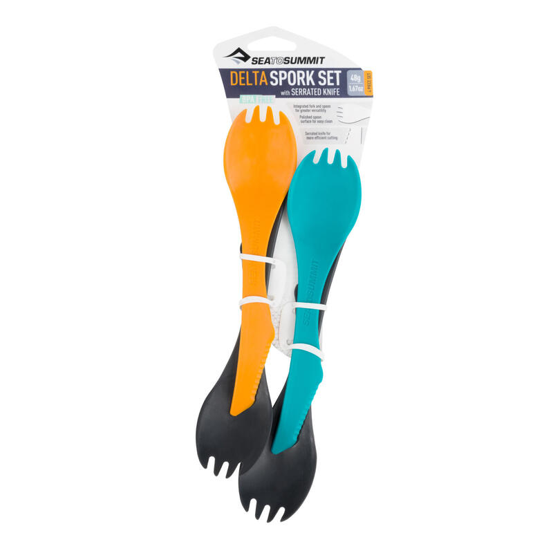 Set of 4 spork integrated all-in-one trekking