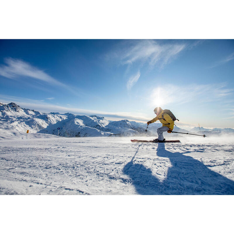 Chaqueta de esquí Freeride y nieve Hombre Wedze FR500 Gris Ocre