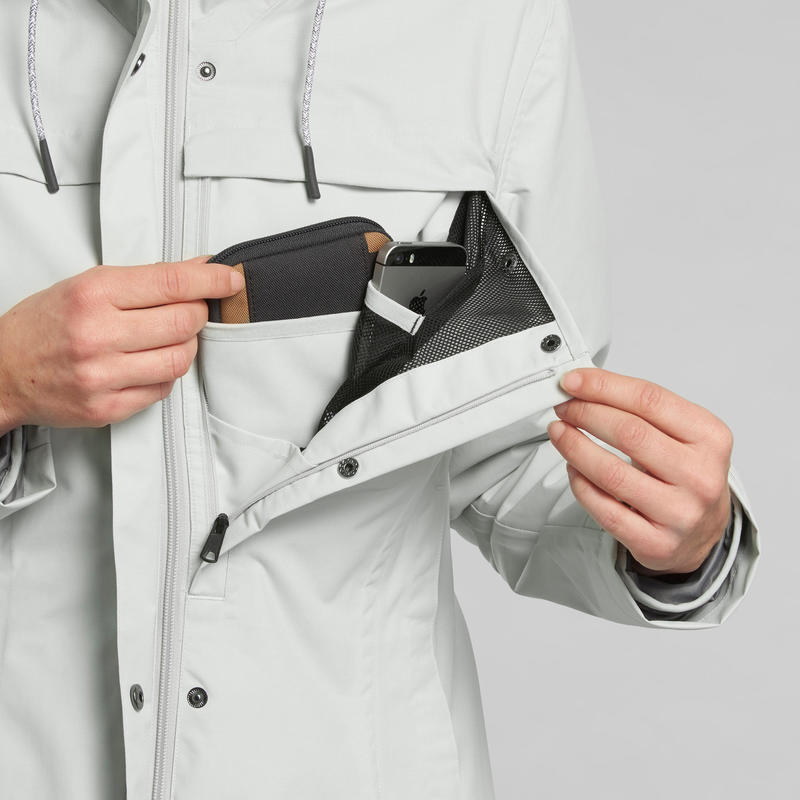 light grey waterproof jacket