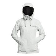 Women's 3in1 Waterproof Comfort 0°C Travel Trekking Jacket-TRAVEL100 Light Grey