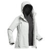 Куртка жіноча TRAVEL 100 для трекінгу, 3 в 1 - Світло-сіра -- 8603759