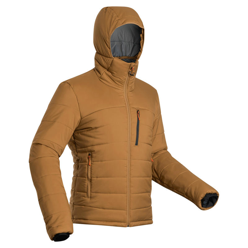 doudoune marron homme