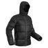 เสื้อแจ็คเก็ตดาวน์ผู้ชายใส่เทรคกิ้งบนภูเขาที่อุณหภูมิ -18°C รุ่น TREK 900 (สีดำ)