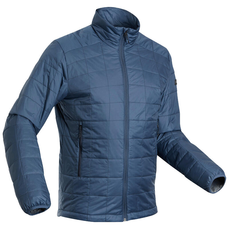 Férfi kabát túrázáshoz MT100, -5 °C-ig, kék