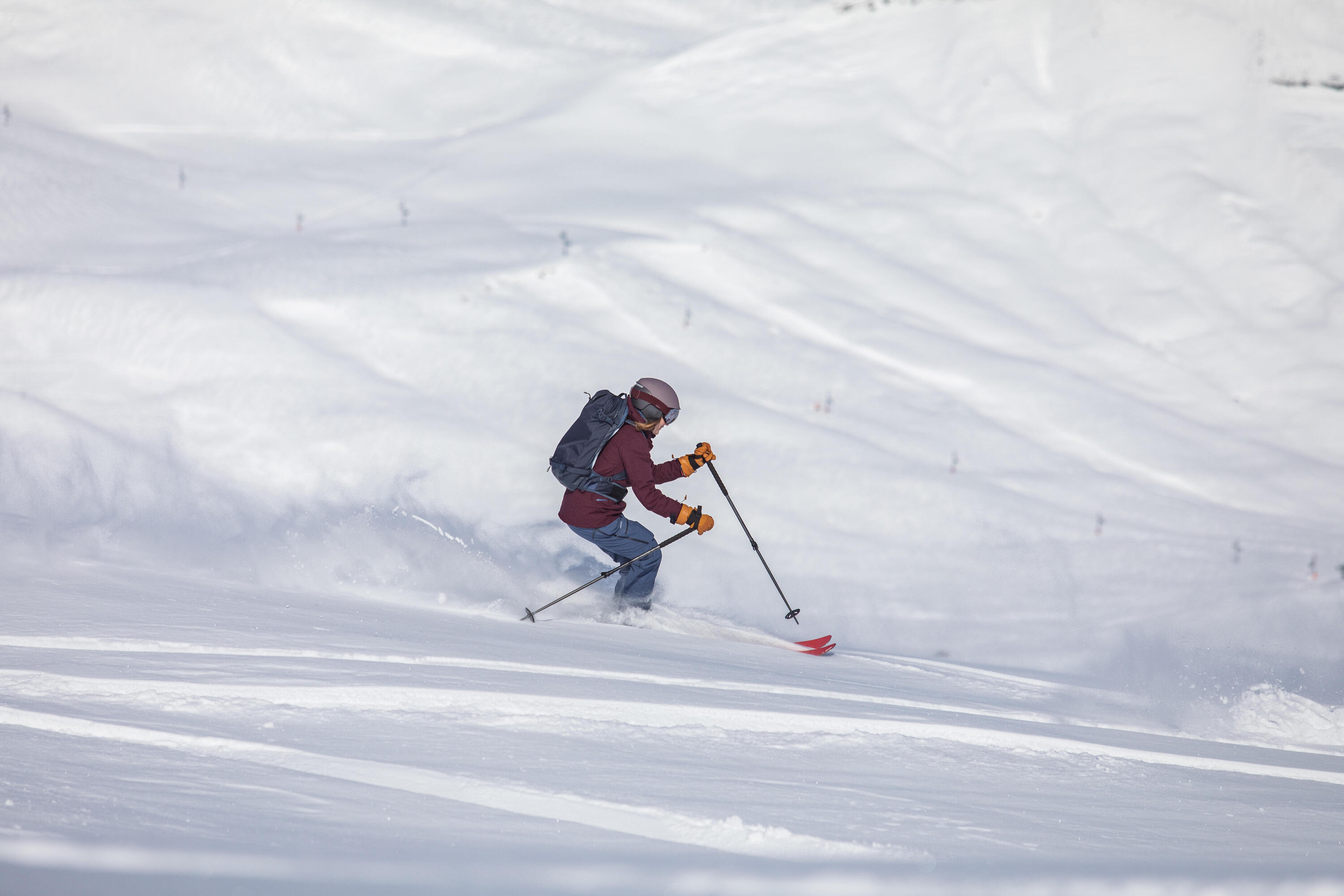 Ski Freeride 500 Patrol 95 Damen ohne Bindung  10/12