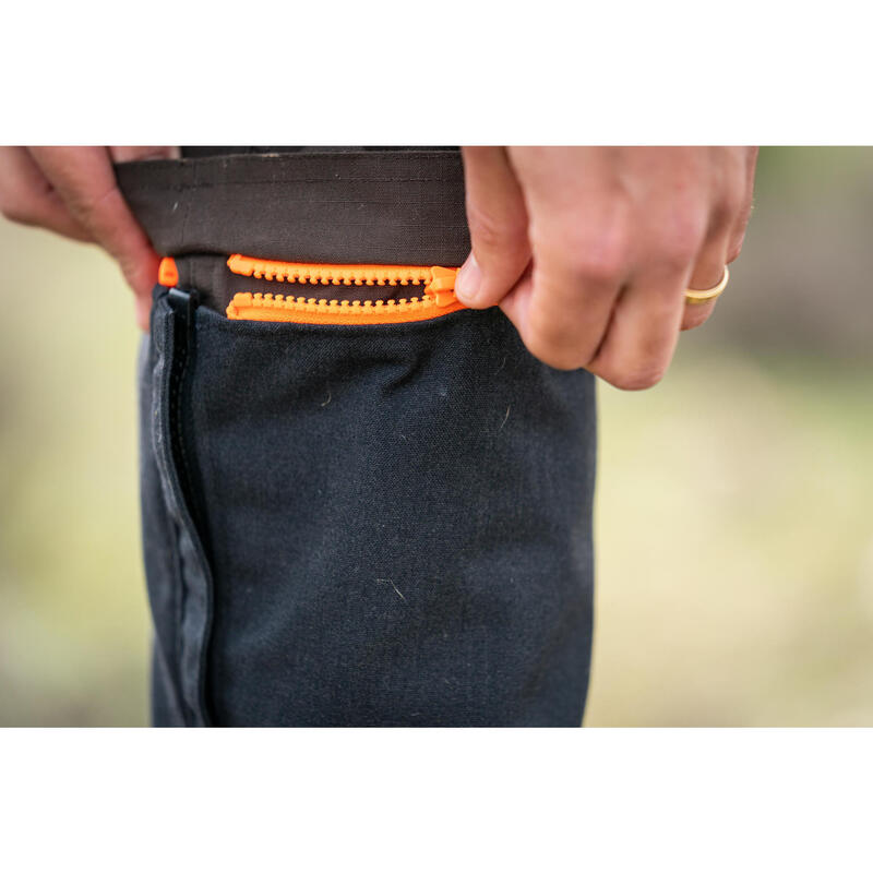 PANTALON CHASSE RÉSISTANT ET RESPIRANT HOMME - STEPPE 920 GUÊTRES MARRON