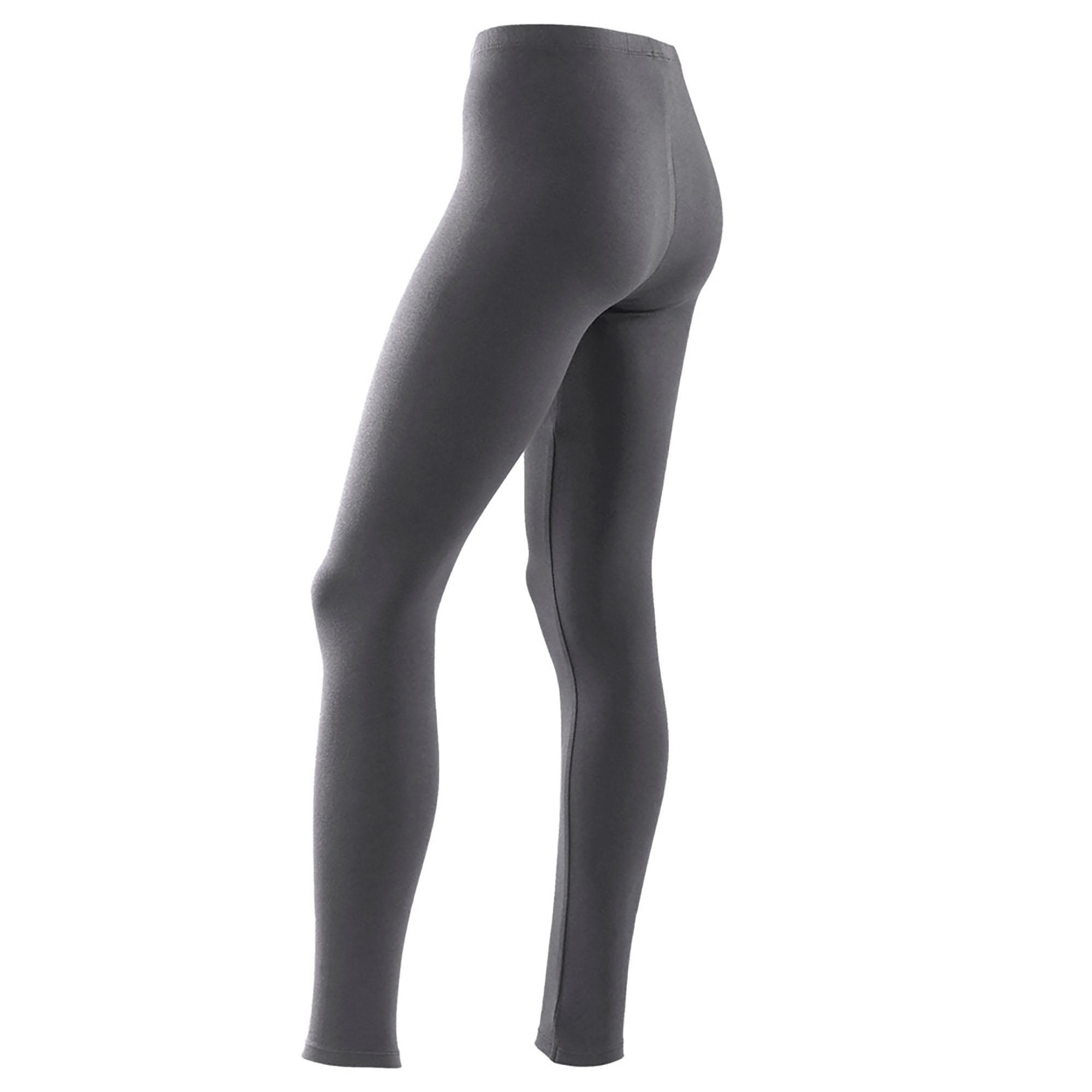 Girls' Gym Leggings 100 - Grey 2/3