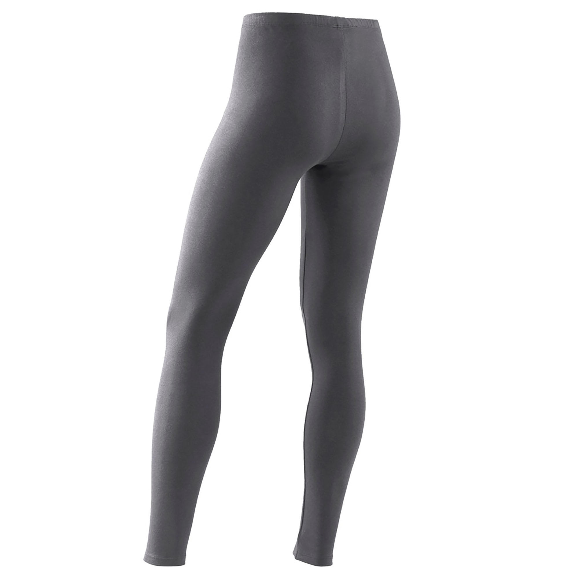 Girls' Gym Leggings 100 - Grey 3/3