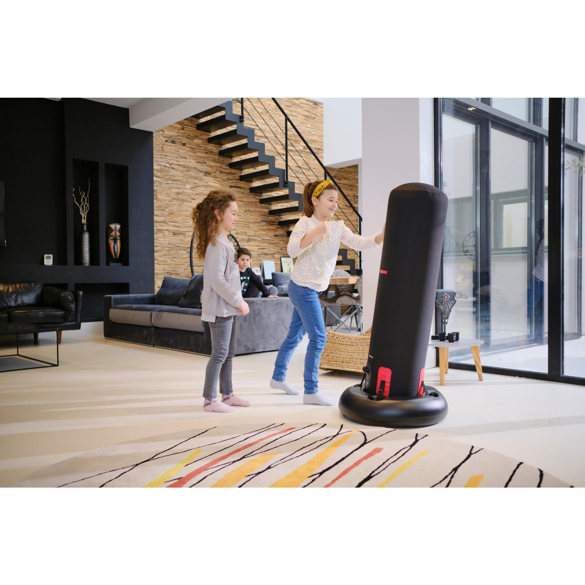 child's standing punching bag