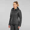 Daunenjacke Damen Kapuze bis -5 °C Trekking - MT100 