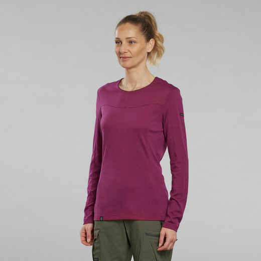 
      Moteriški ilgarankoviai marškinėliai su merino vilna „MT500“
  
