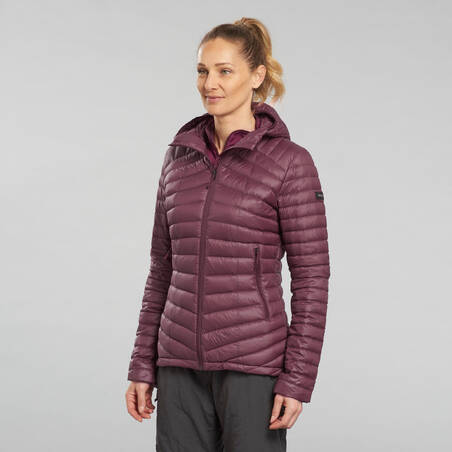 Women's Mountain Trekking Hooded Down Jacket - MT100 -5 °C