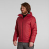 Men Puffer Jacket for Trekking - MT100 -5°C Burgundy