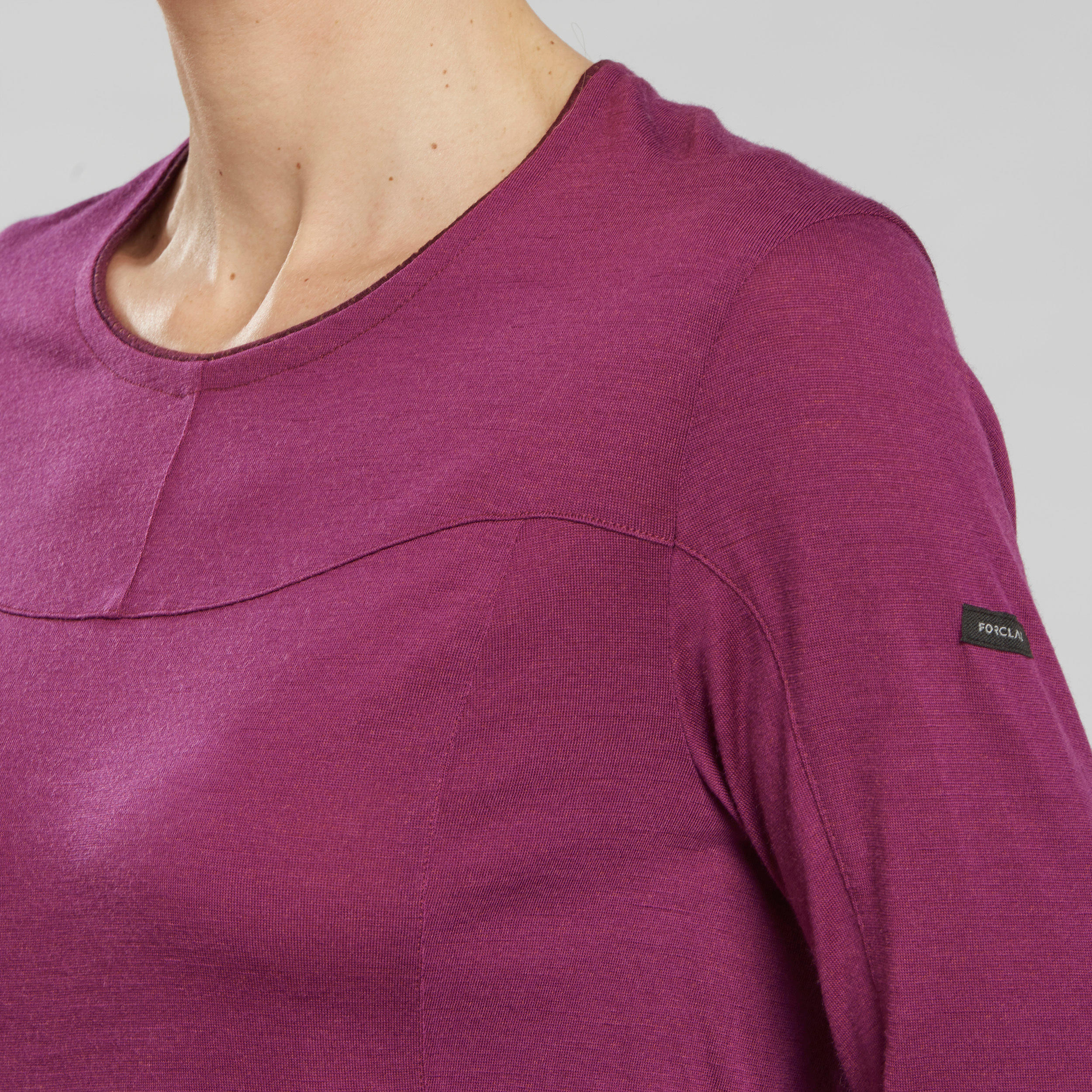 Women's Long-sleeve Merino Wool T-shirt - MT500 FORCLAZ | Decathlon