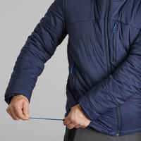 Wattierte Jacke Trek 500 mit Kapuze Komfort bis -10 °C Herren blau 