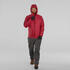 Men’s synthetic mountain trekking padded jacket - MT100 hooded -5°C - Red