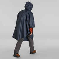 Hiking Rain Poncho - FORCLAZ MT 100 - 30 L - BLUE