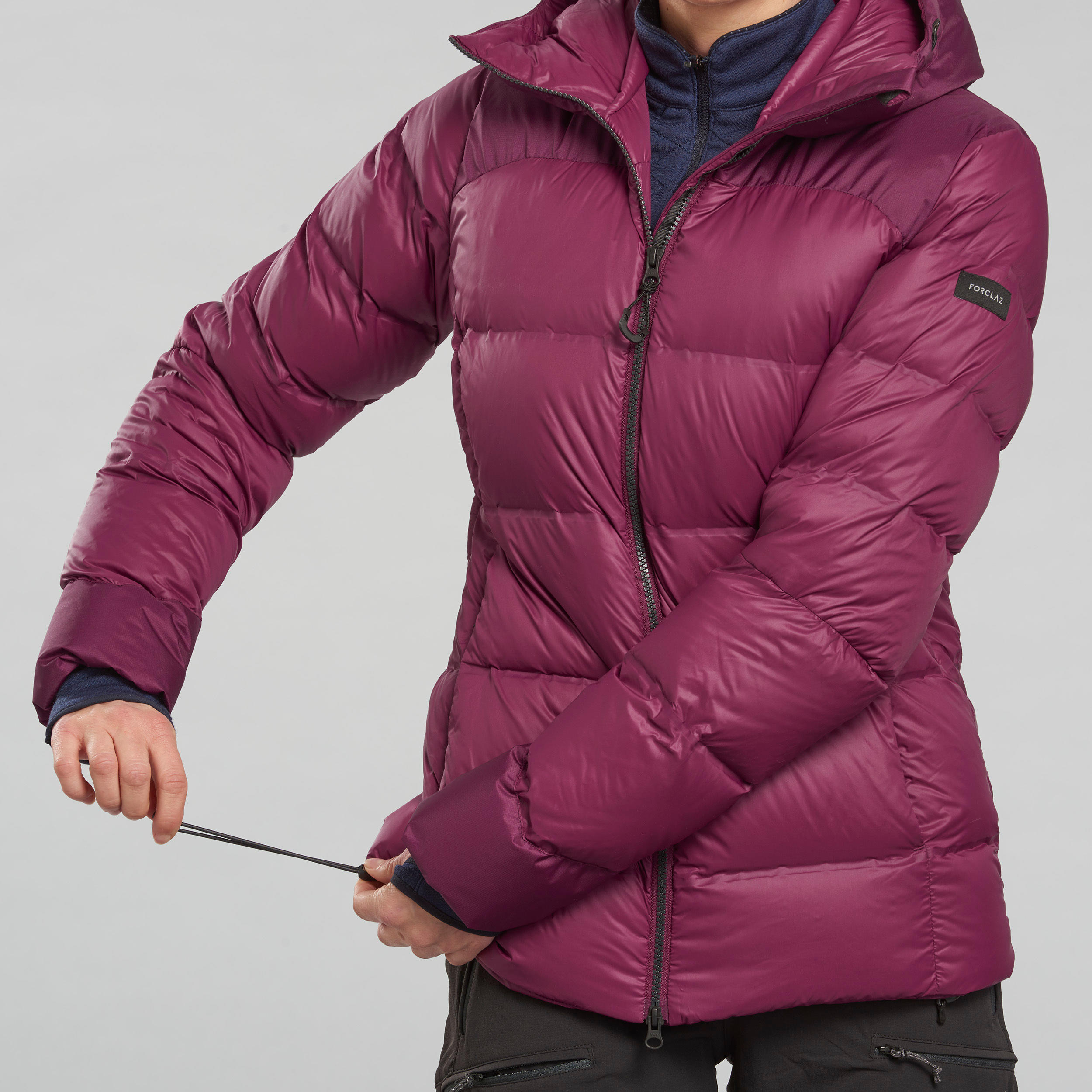 doudoune violette femme