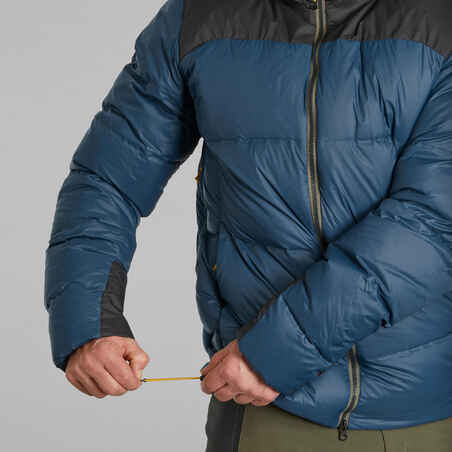 Men’s mountain and trekking padded and hooded jacket - MT900 -18°C