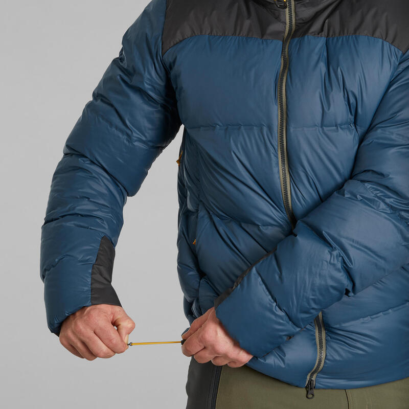 Doudoune à capuche en duvet de trek montagne - MT900 -18°C - Homme