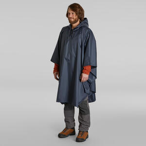 Poncho chubasquero impermeable montaña Adulto Forclaz Trek 100