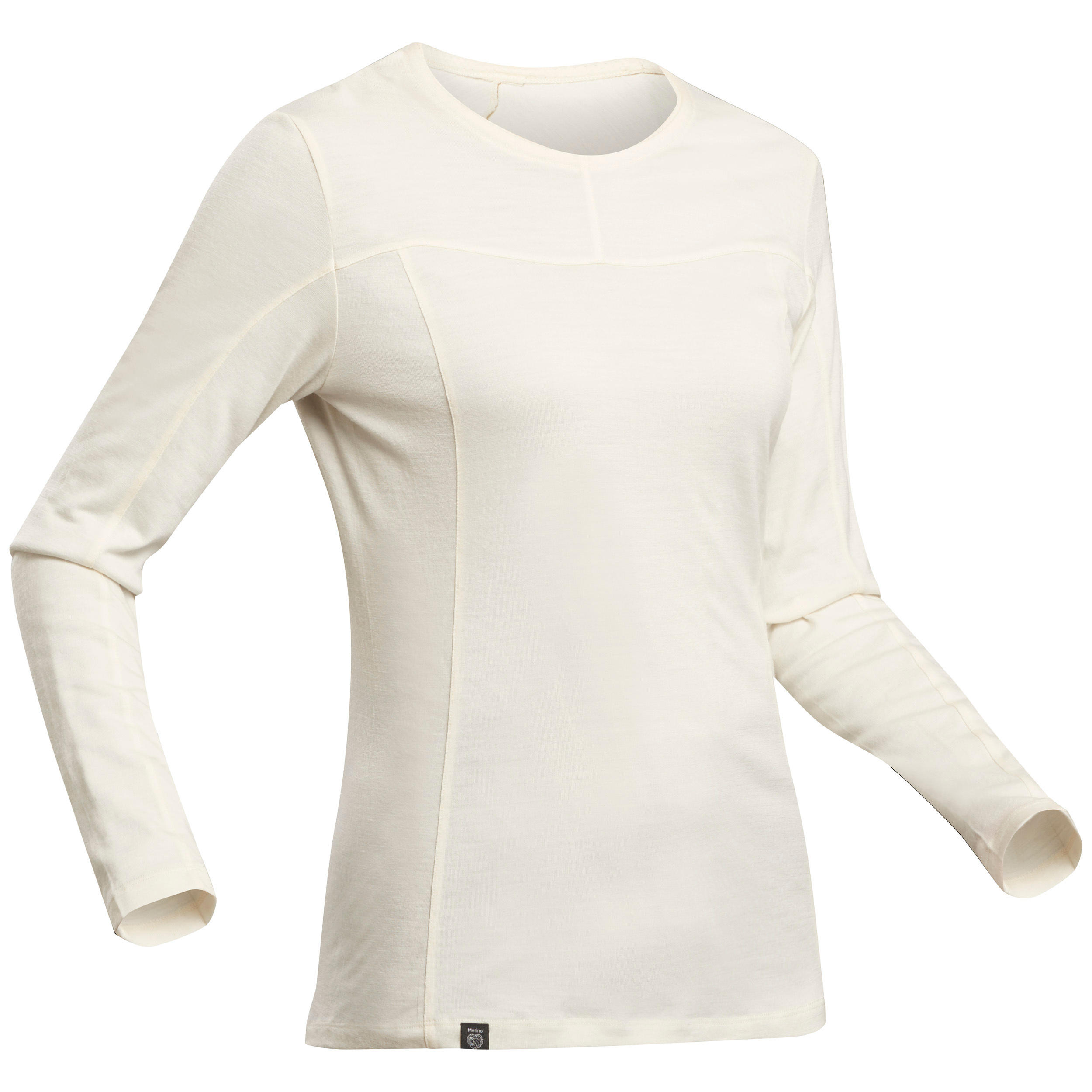 FORCLAZ Women's Long-sleeve T-shirt Undyed Merino Wool  MT500