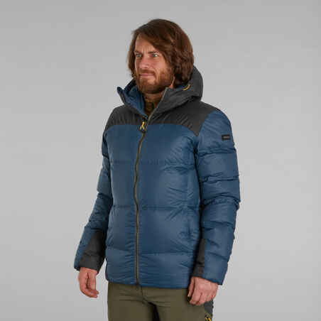 Men’s mountain and trekking padded and hooded jacket - MT900 -18°C