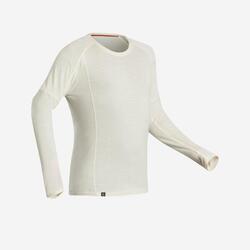 Camiseta Manga Larga Hombre de Montaña y Trekking Trek 500 Lana Merina  FORCLAZ | Decathlon
