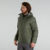 Men’s synthetic mountain trekking padded jacket - MT100 hooded -5°C Khaki