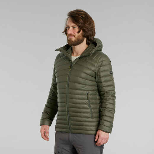 
      Daunenjacke Herren bis -5 °C Wandern - MH100 grün 
  