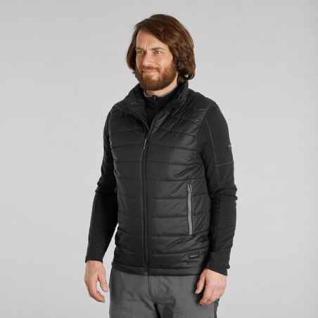 Men’s synthetic mountain trekking padded gilet - MT100