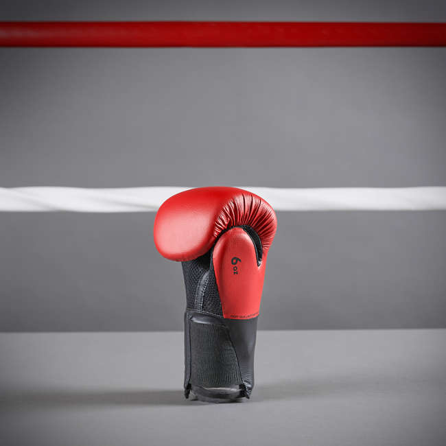 OUTSHOCK Kids' Boxing Gloves 100 Red Decathlon
