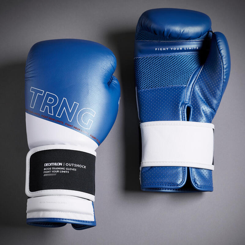 GANTS DE BOXE 120 BLEUS, GANTS D'ENTRAINEMENT