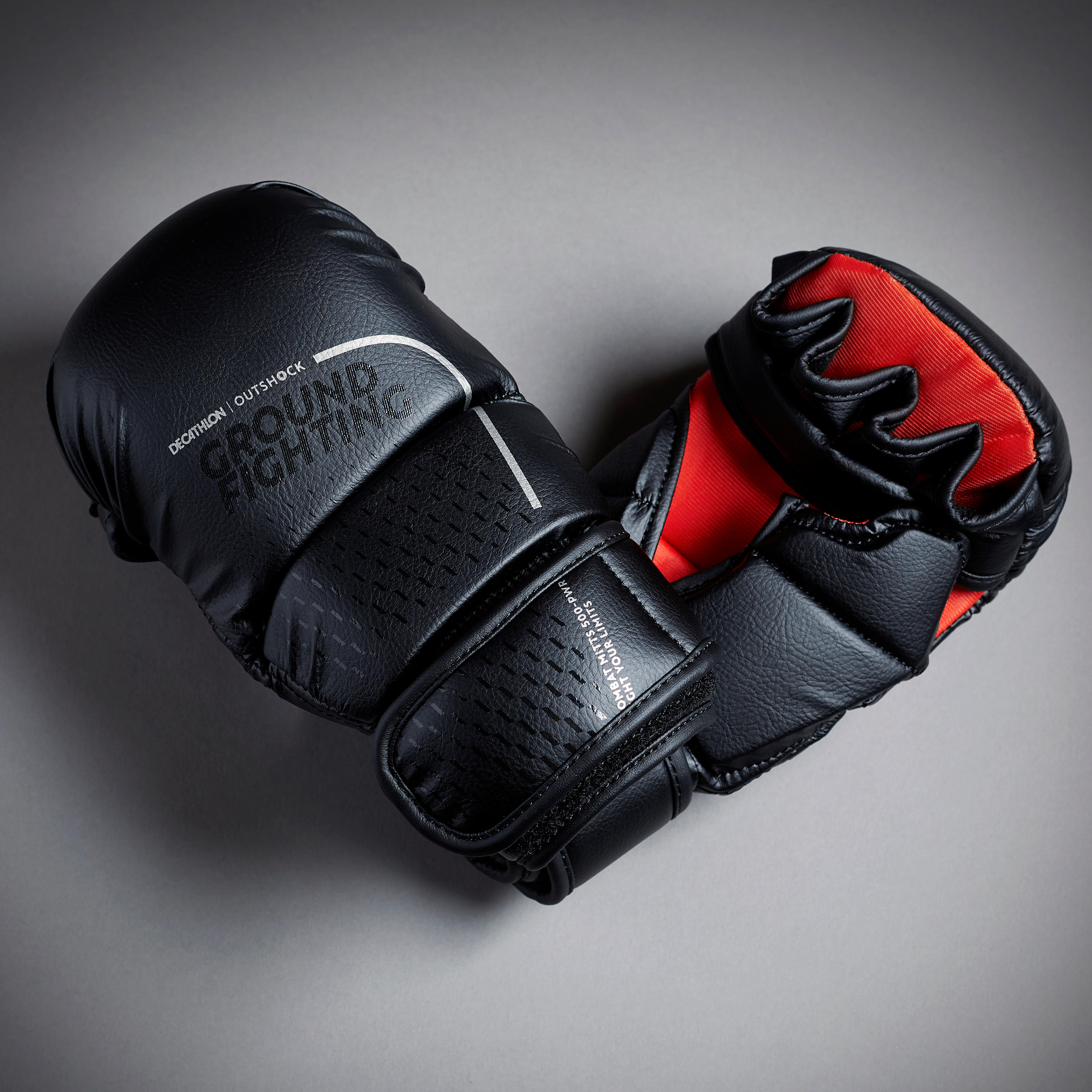 MMA Grappling Gloves 500 Black