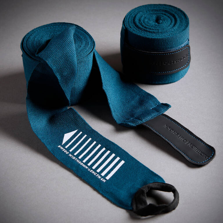 Boxing Wraps 4m Petrol Blue Decathlon
