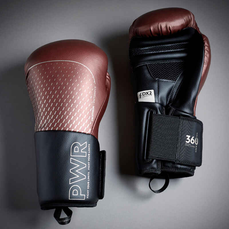 Boxing Gloves 500 Ergo Burgundy Decathlon